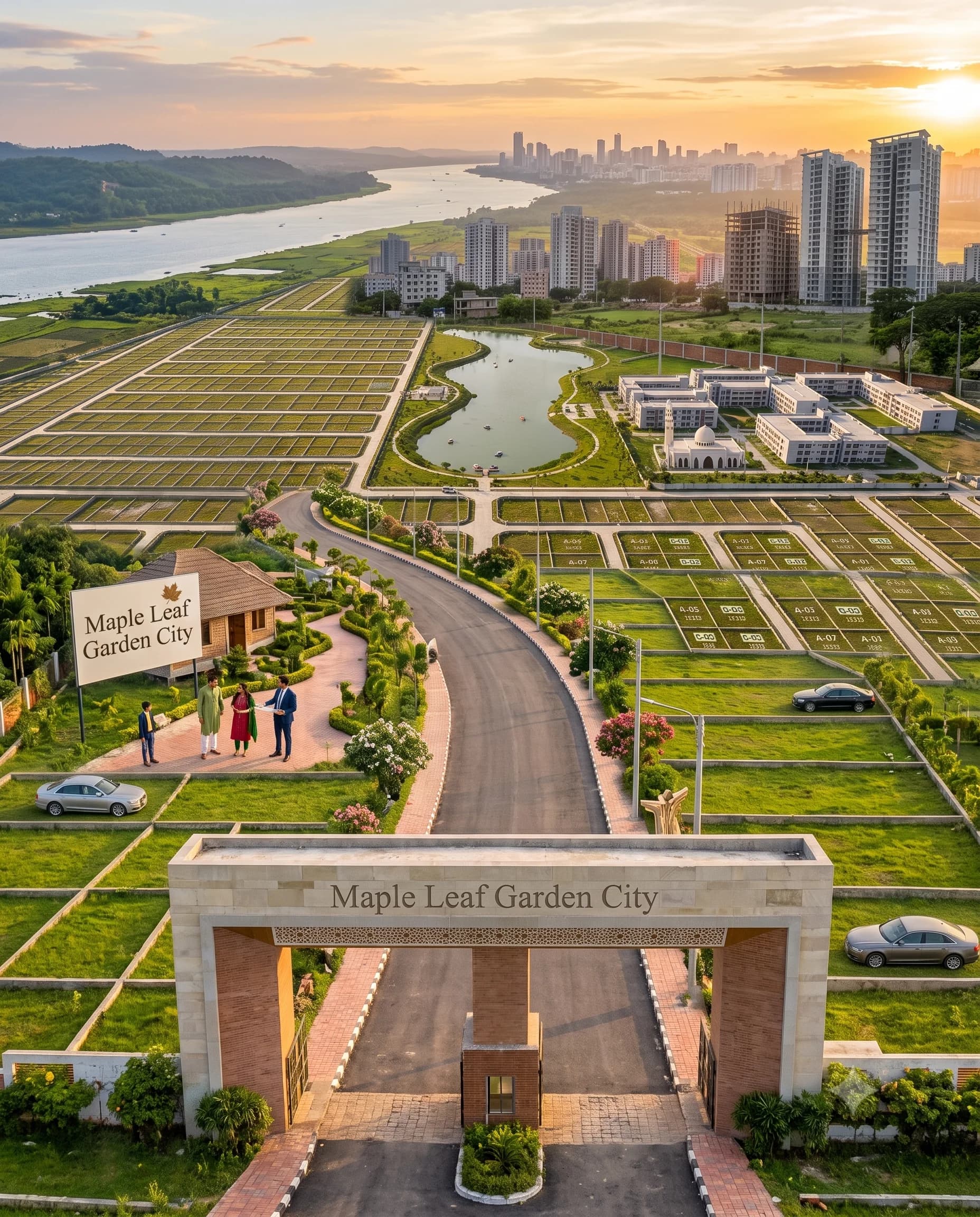 Premium residential land development